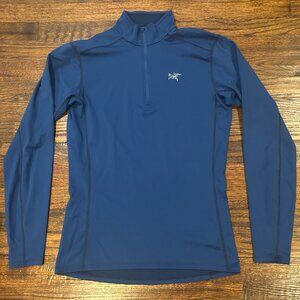 Arc'teryx Blue Quarter Zip Long Sleeve Jacket Size Unknown READ
